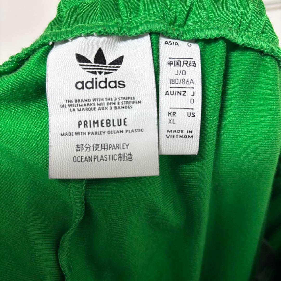 adidas トラックパンツ　ファイヤーバード　グリーン　緑　XL ジャージ
