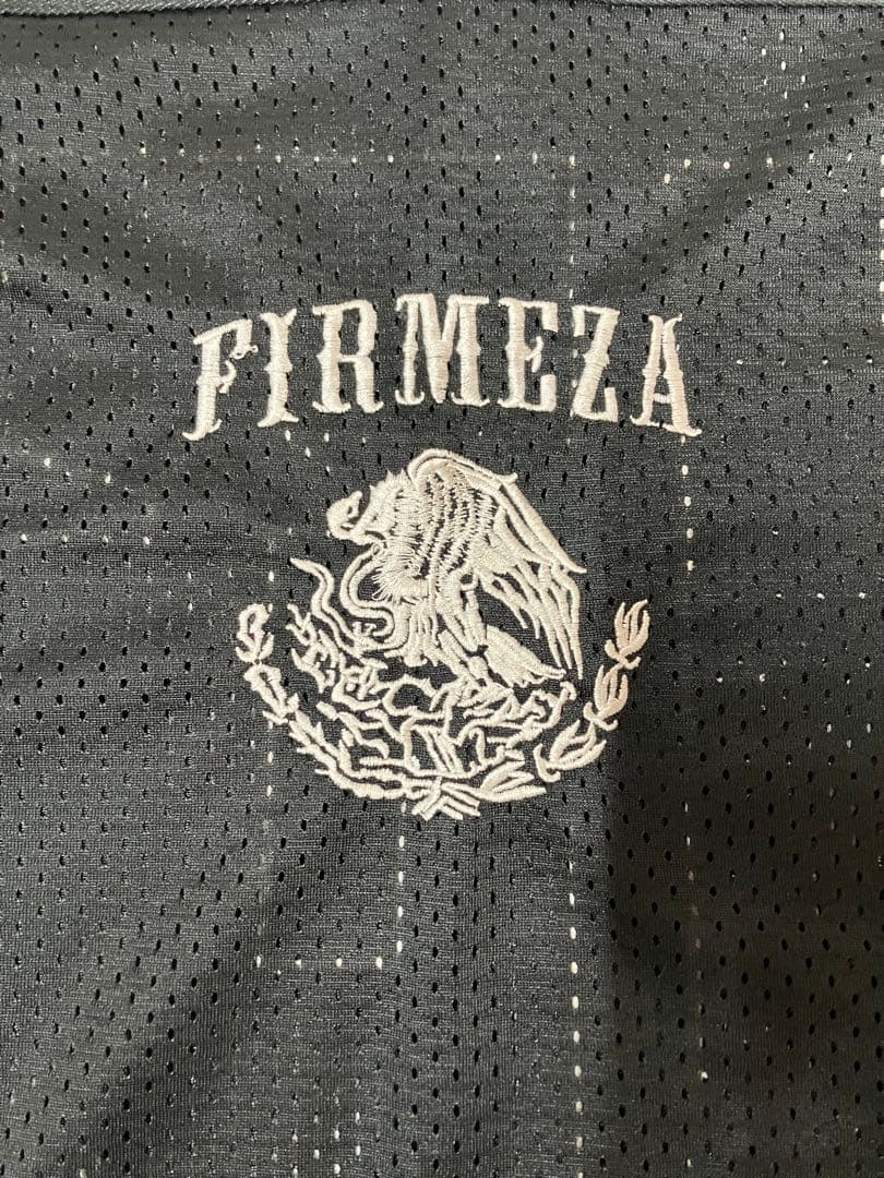 FIRMEZA ゲームシャツ　ブラック チカーノ フィルメサ　刺繍　メキシコ