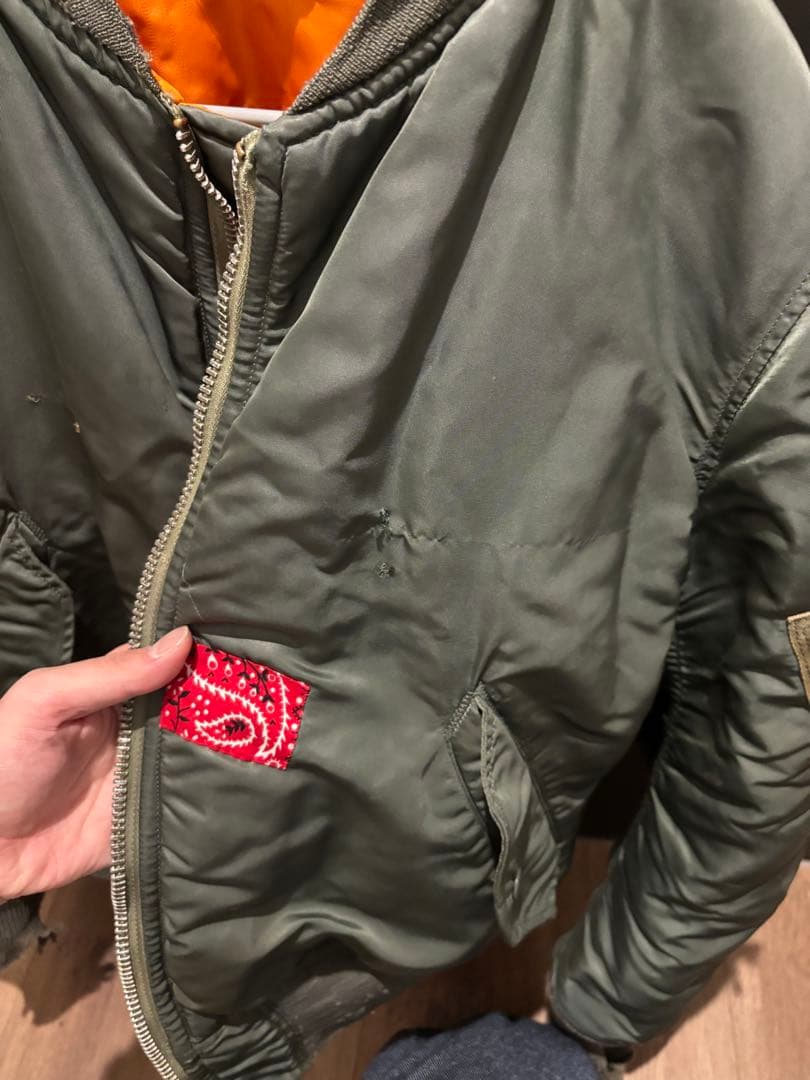 d*7様 alpha industries 1970年製 MA-1 USA 実物