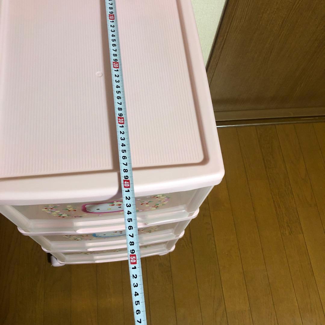 ハローキティ　3段収納ボックス