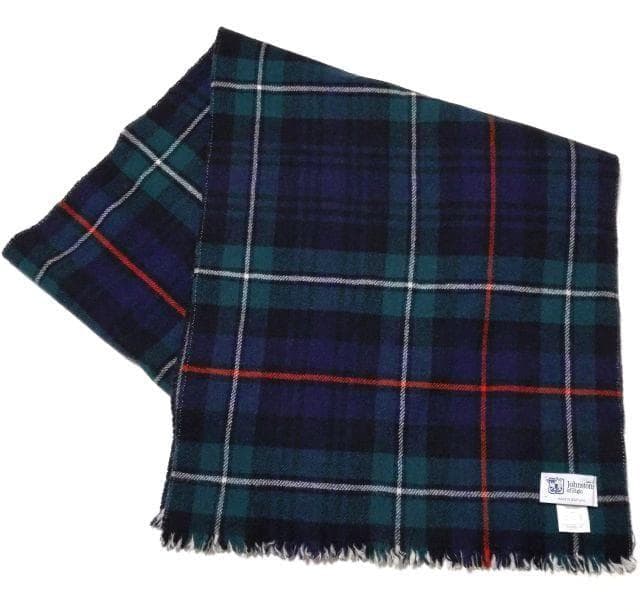 美品★Johnstons ジョンストンズ★ダブルフェイス ストール カシミヤ混
