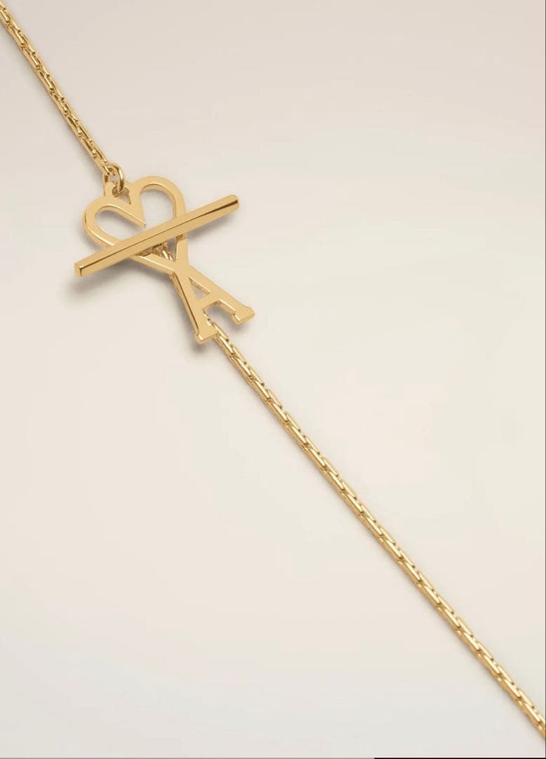 正規品 AMI PARIS ゴールドメッキ ネックレス ハート A