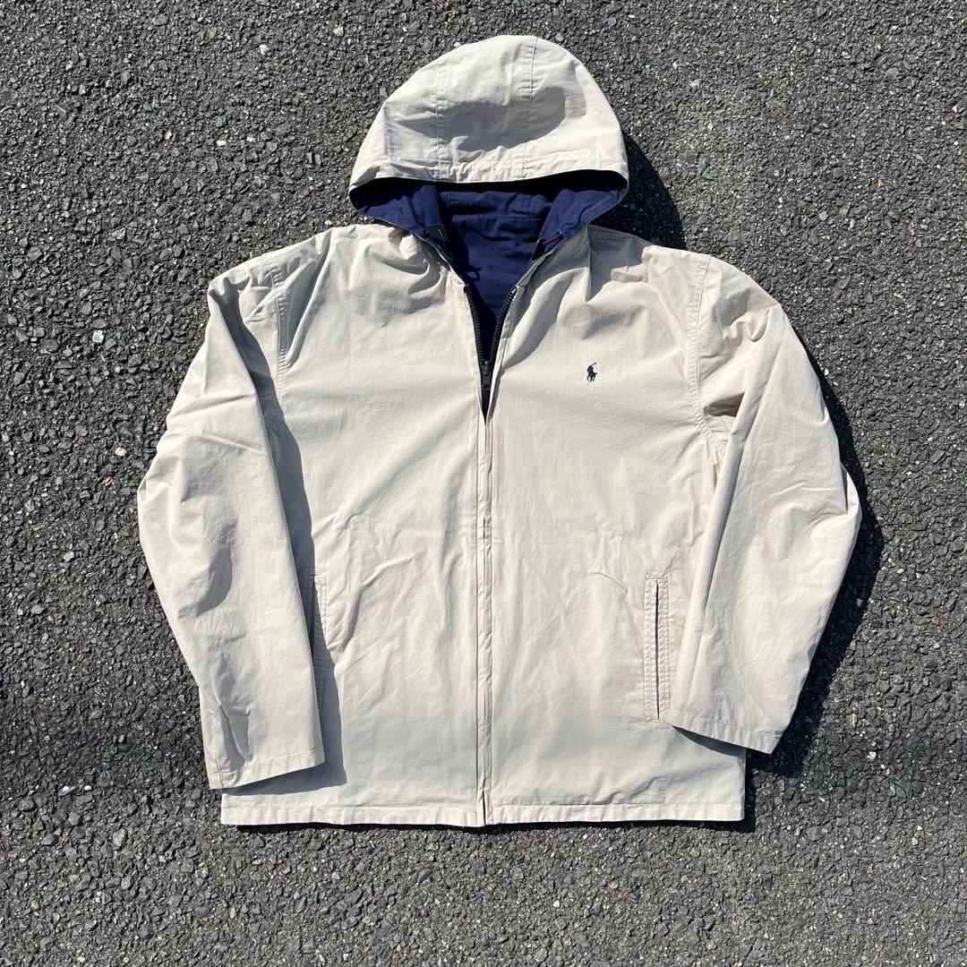 90s Polo by Ralph Laurenリバーシブル コットンバーカー