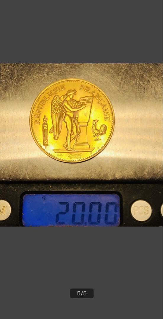 フランス 1889年 100フラン金貨