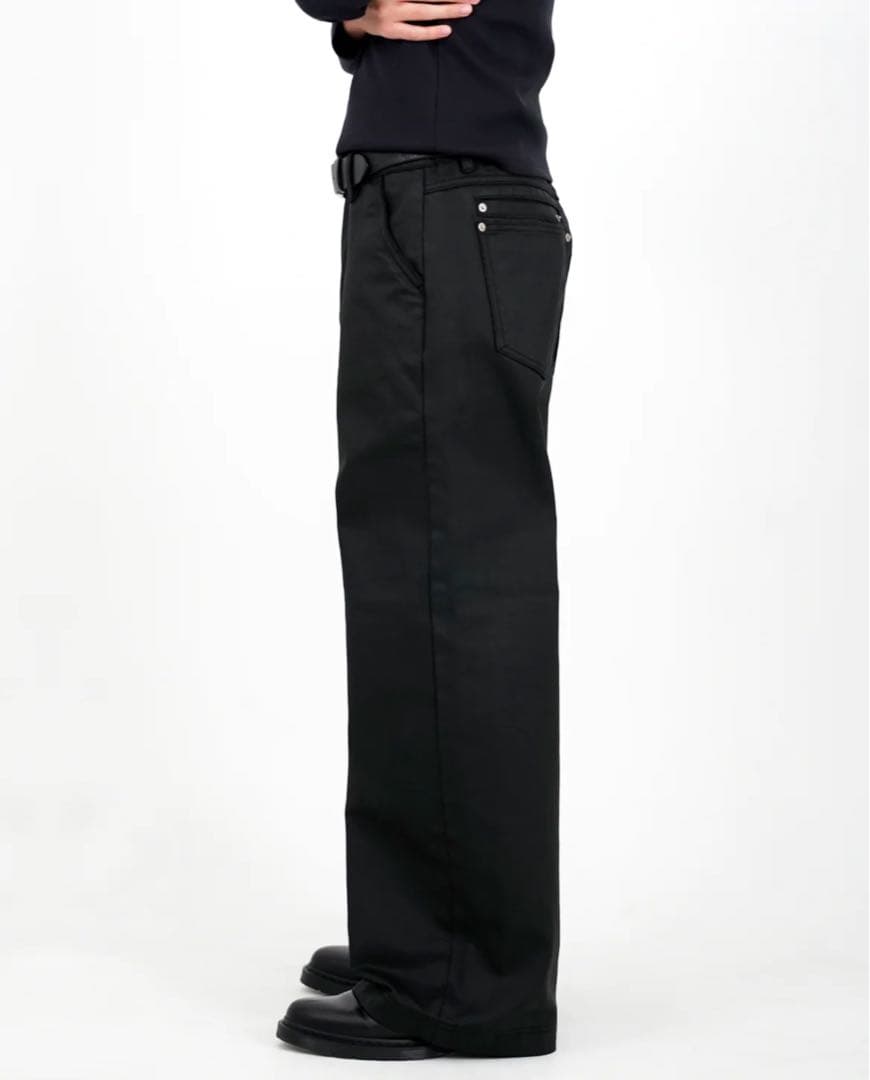 パンツ asapmode/Oil CoatingWide-LegPants L