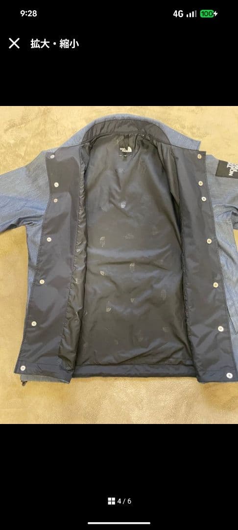 ほぼ新品】GTXデニムコーチジャケット THE NORTH FACE