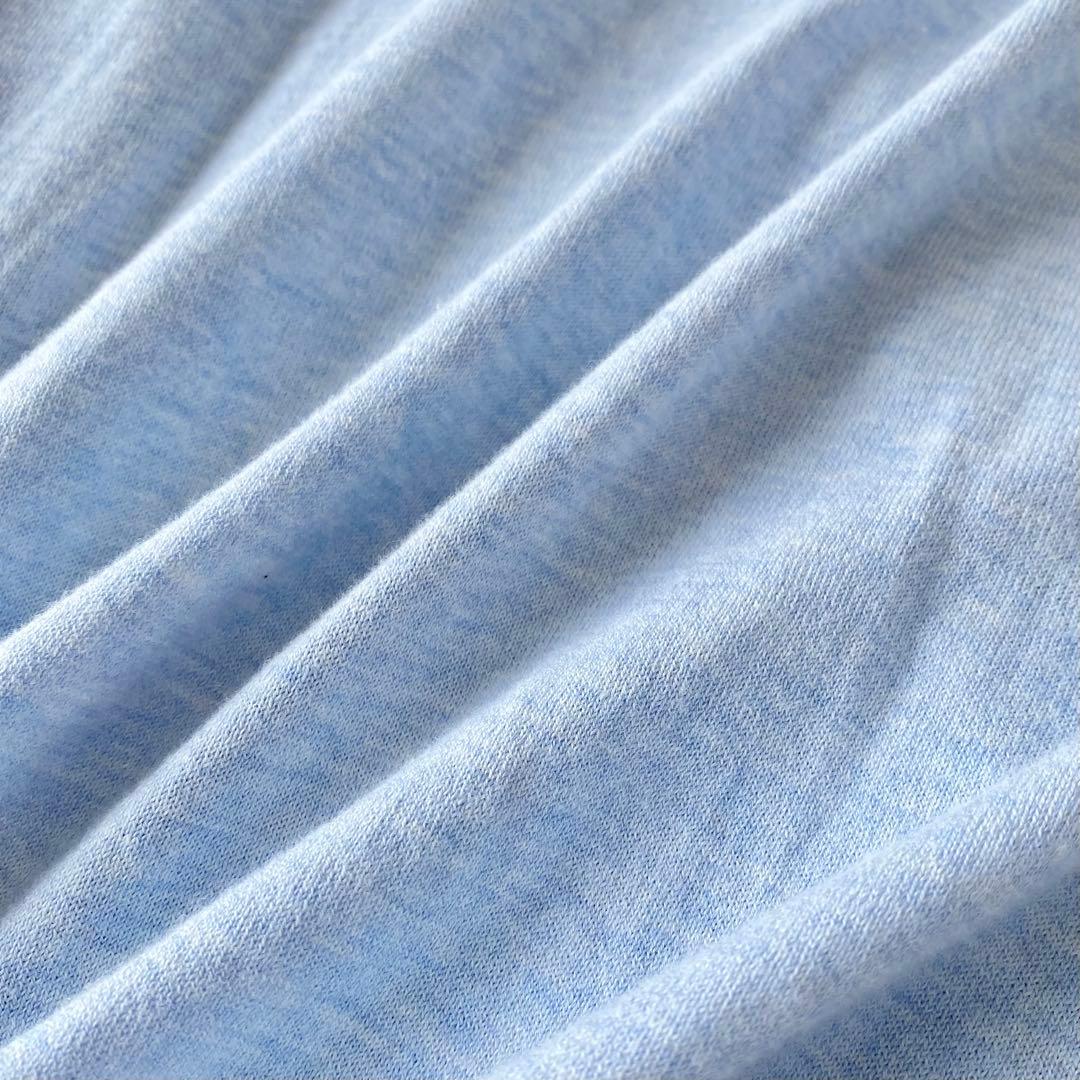 MARGARET HOWELL コットンニットカーディガン　ライトブルー