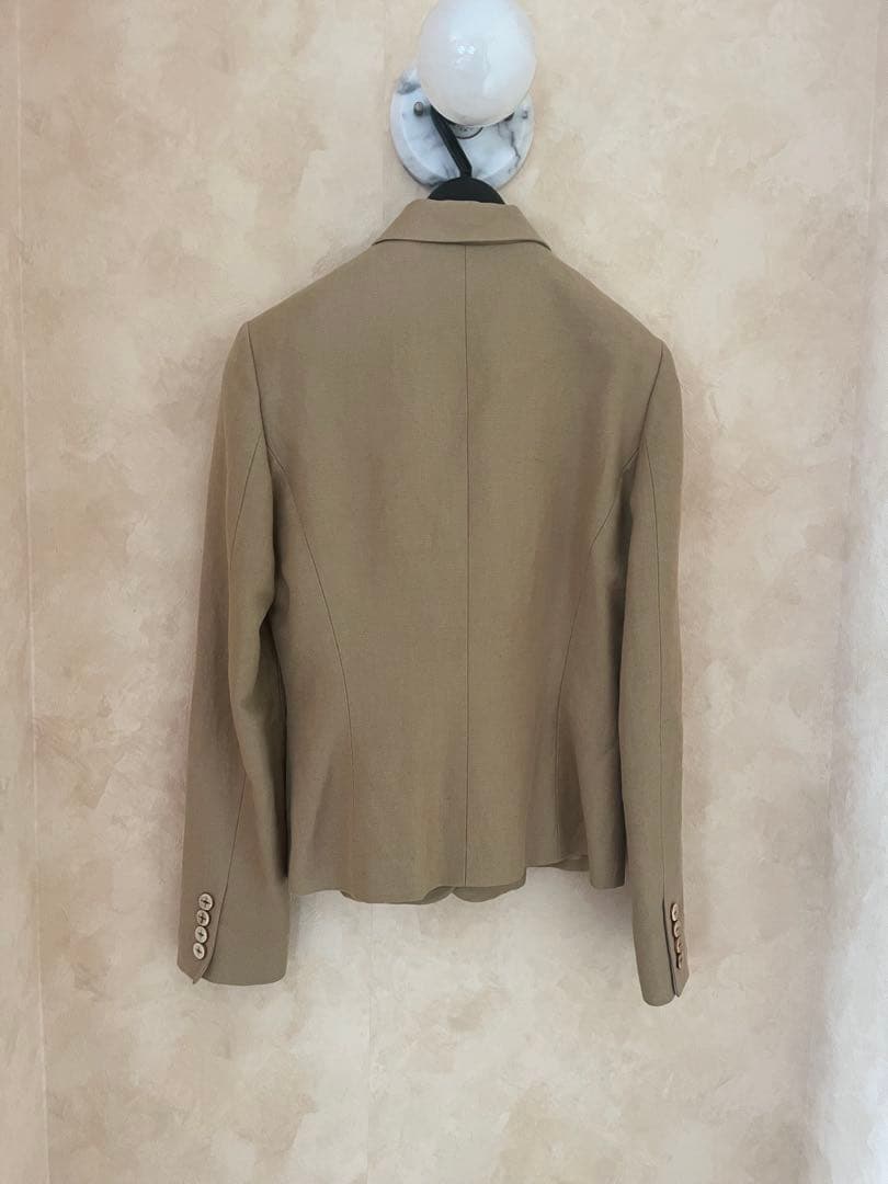 【希少美品】Ralph Lauren ヴィンテージ麻ジャケットウッドボタン