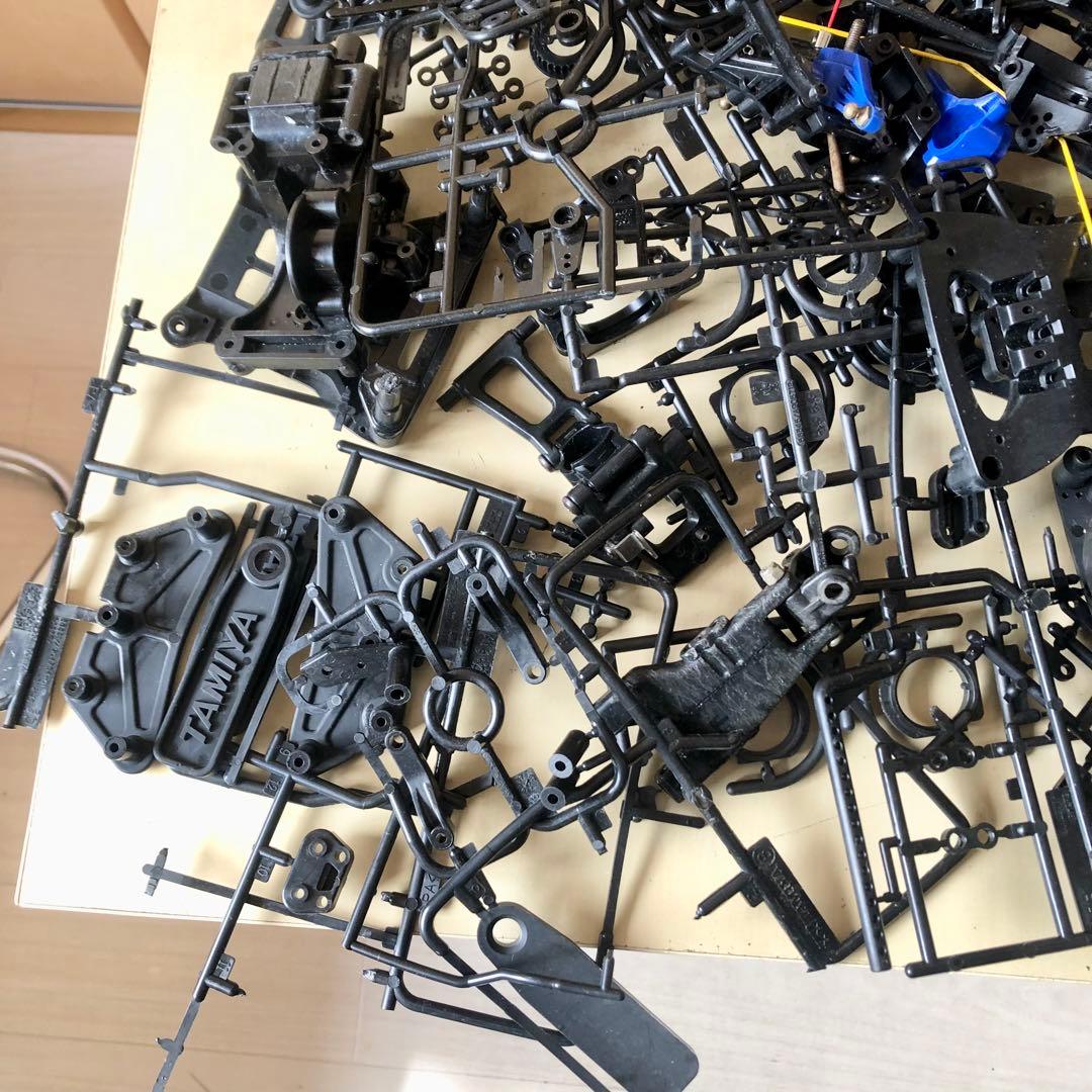 タミヤ 1/10RCシャーシ5台+ジャンクパーツ大量 まとめて