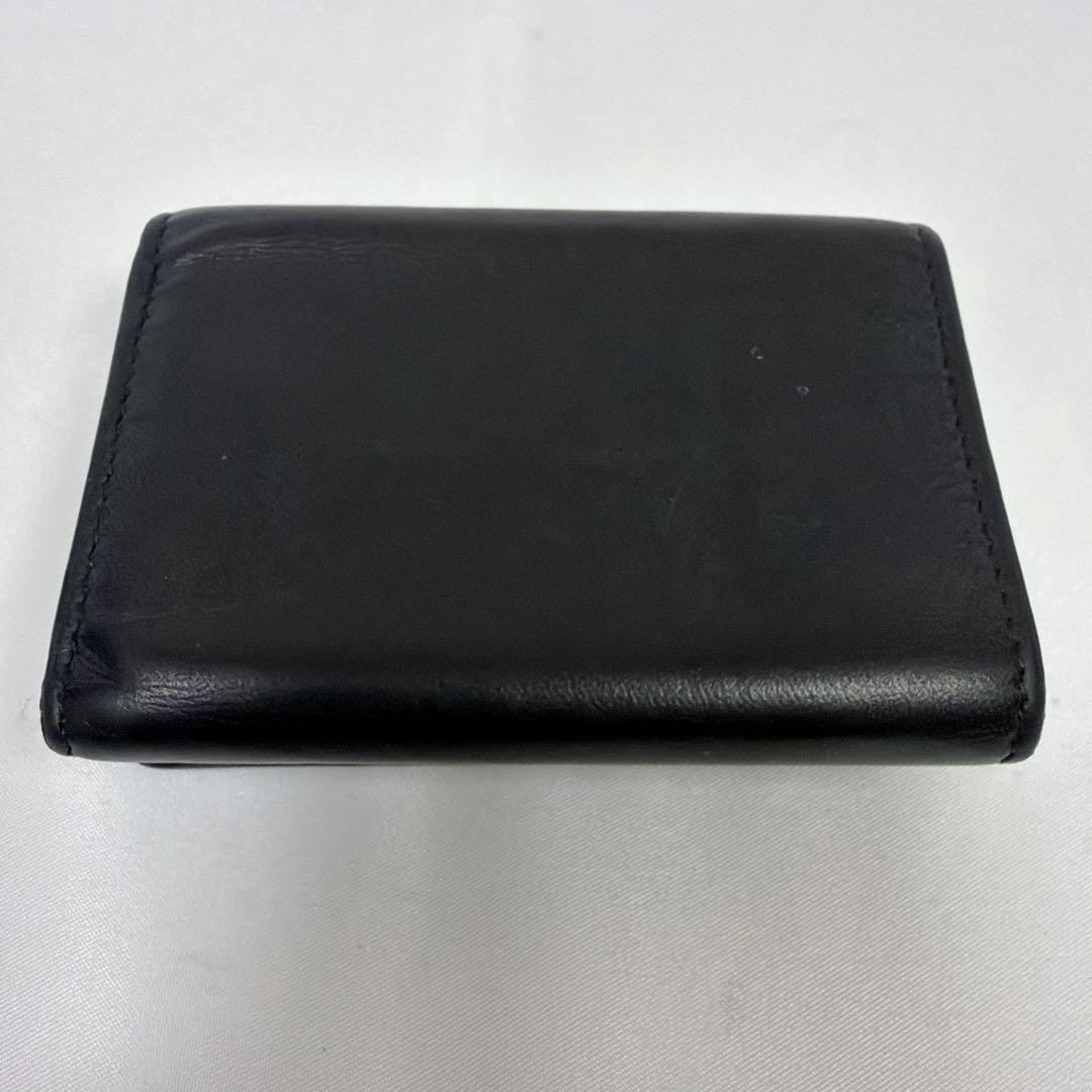 SAINT LAURENT 三つ折り財布 レザー 黒 コンパクト
