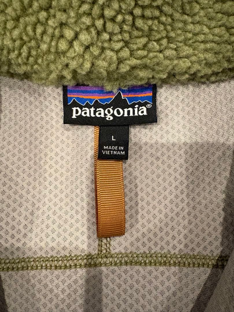 FA16 patagonia レトロx フリースベスト オリーブ 美品
