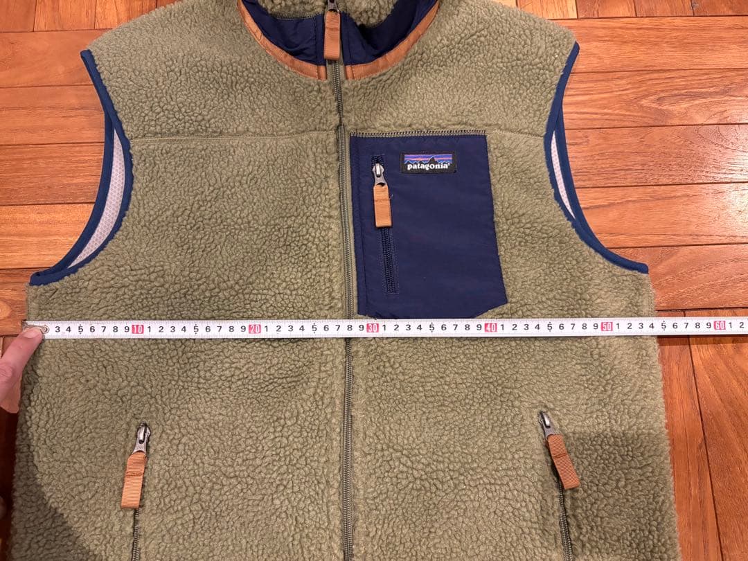 FA16 patagonia レトロx フリースベスト オリーブ 美品
