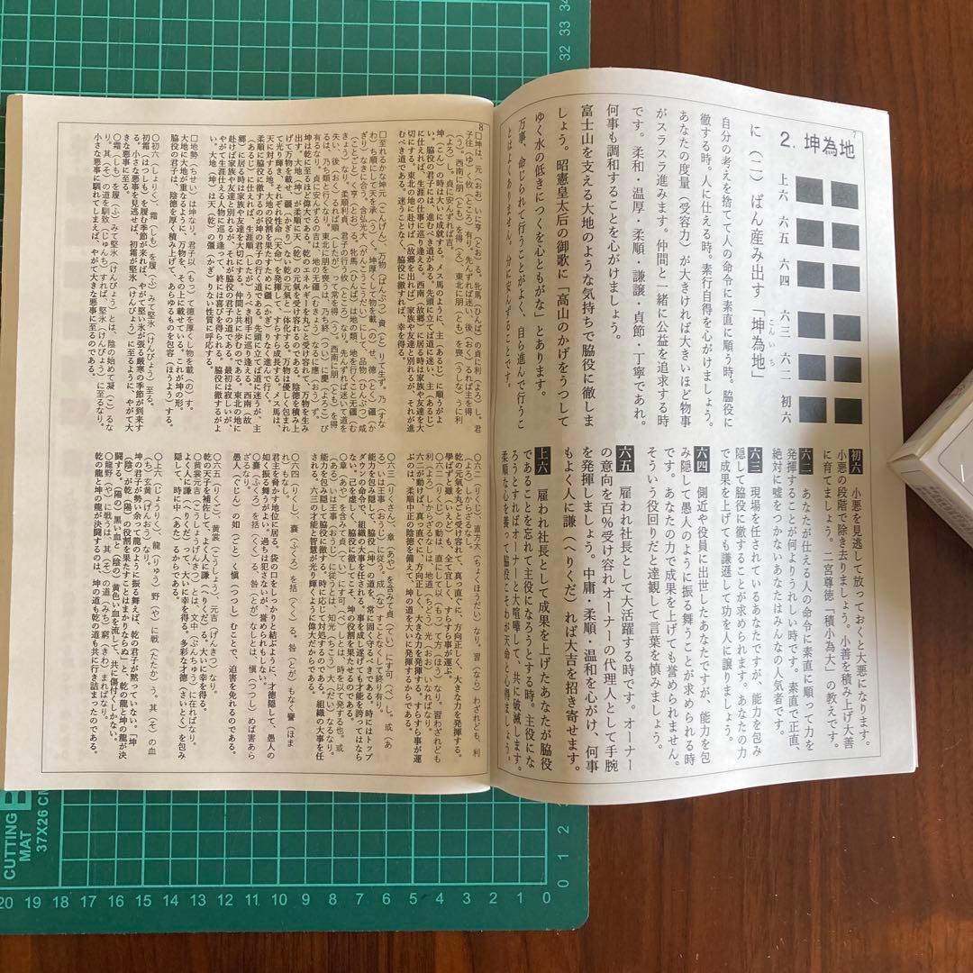 「語呂合わせで学ぶ　易占　易経入門（大判)」六十四卦カード(80枚版) タロット