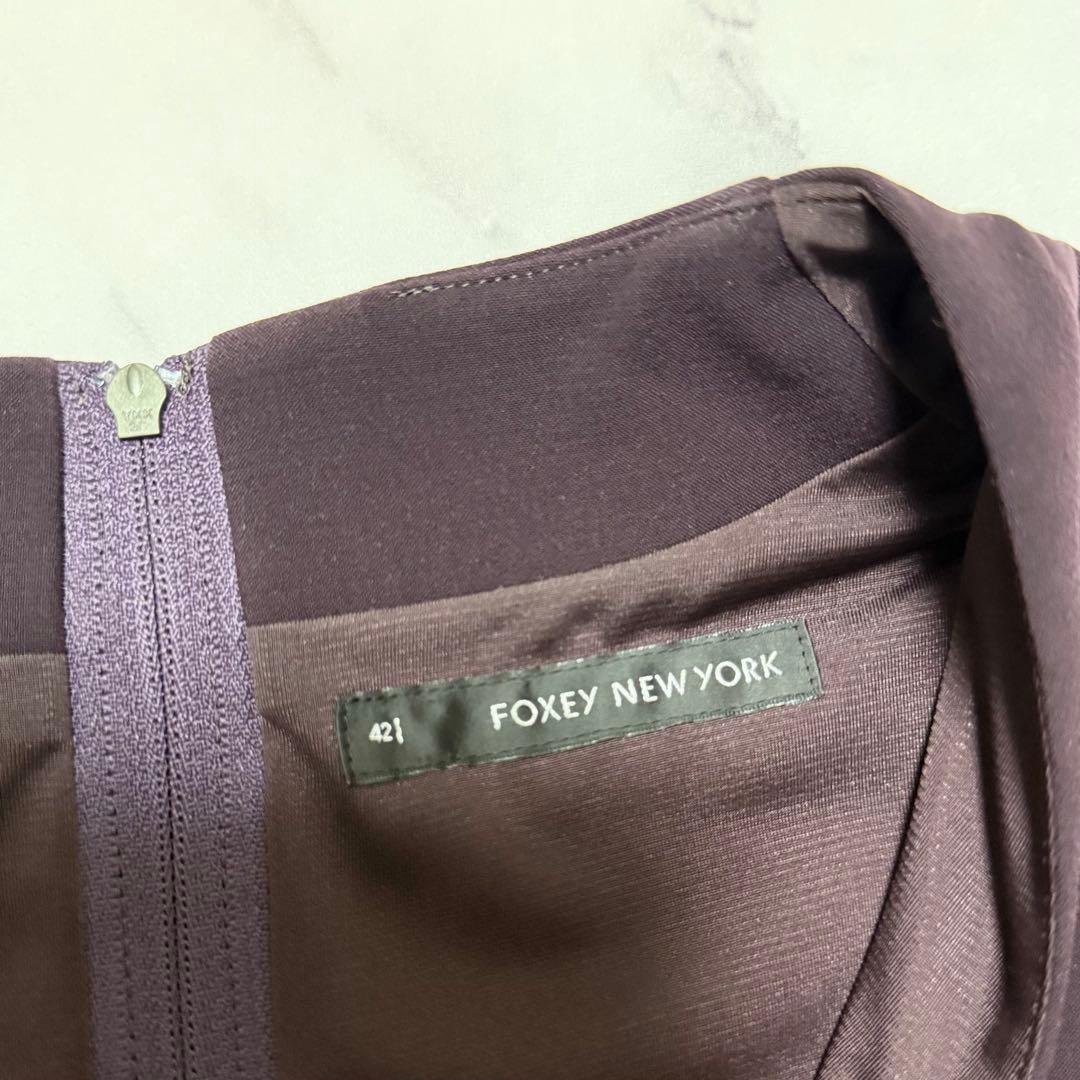 【極美品】希少42 FOXEY NEW YORK フォクシー　大きいサイズ