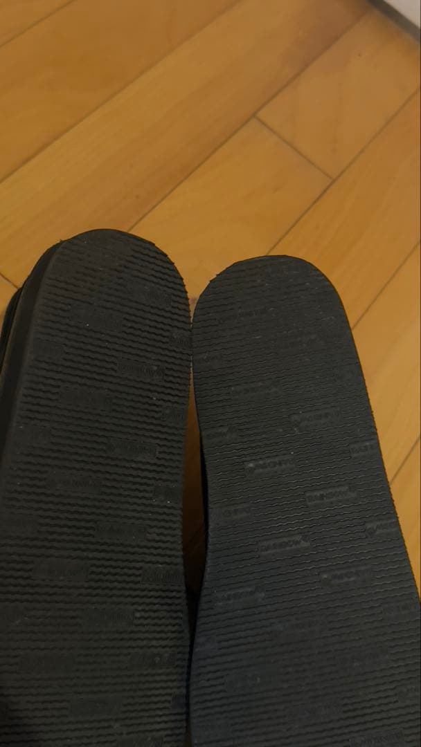 美品 レインボーサンダル モカ ローファー ブラック 25.5cm 希少