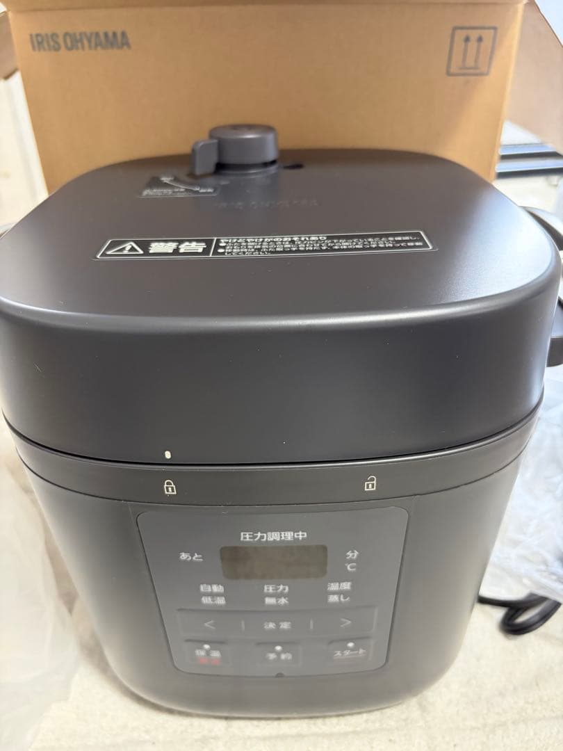 IRIS OHYAMA 電気圧力鍋 PMPC-REMA3-H 3L ダークグレー