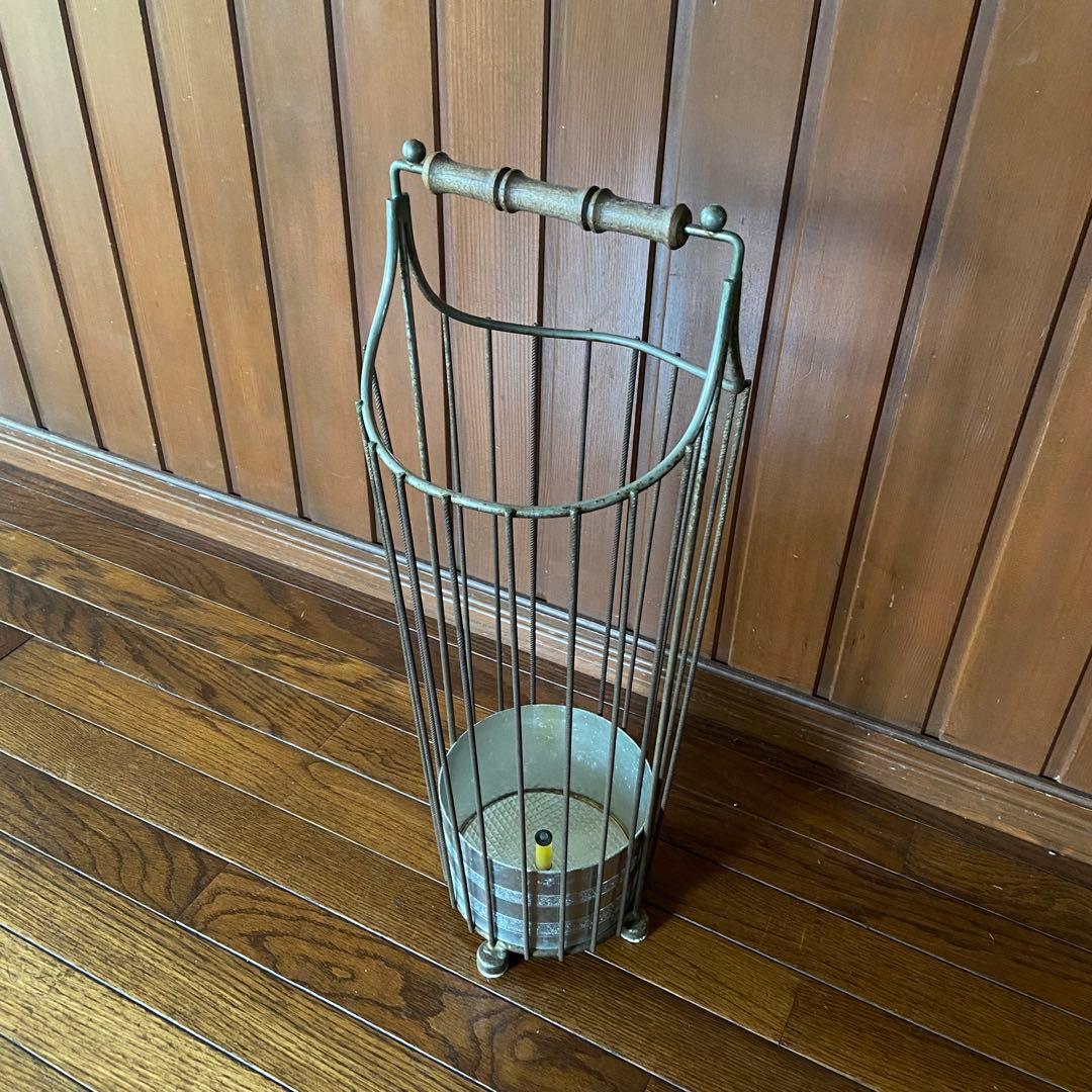 昭和レトロ　ビンテージ　傘立て