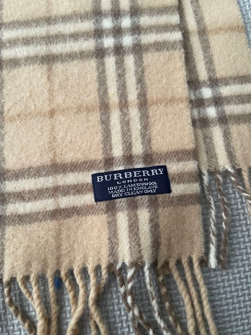 BURBERRY チェック柄 マフラー 100%ウール