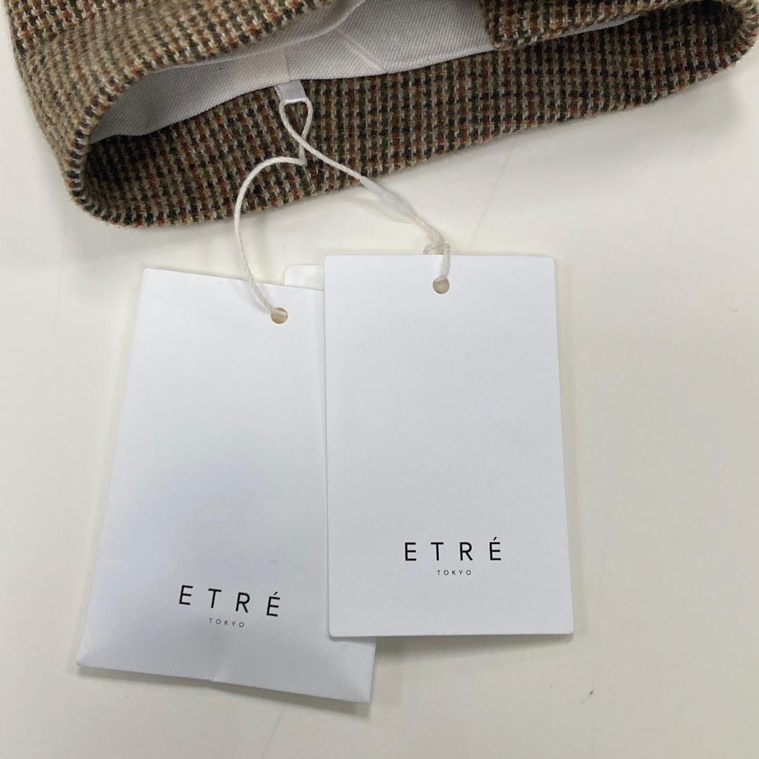 未使用 ETRE TOKYO 25AW チェックツィードテーラージャケット S