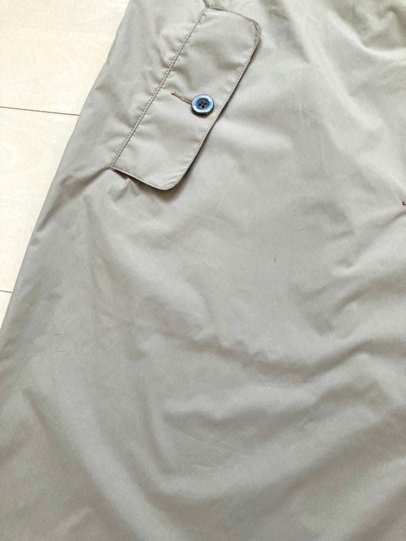 Aquascutum LONDON ステンカラーコート ベージュ M〜L 春