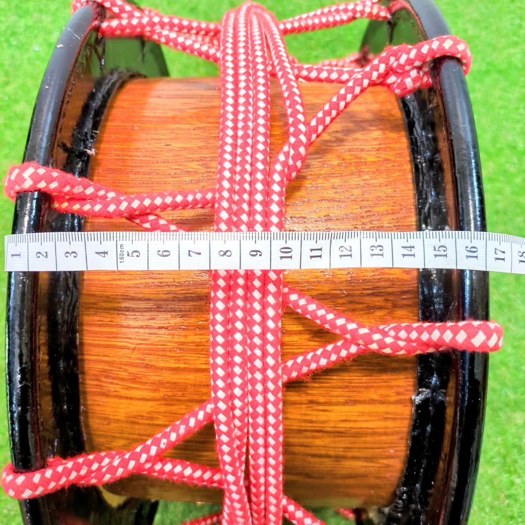 【良品】和太鼓 締太鼓 　荒川太鼓店　バチ付 伝統芸能　和楽器