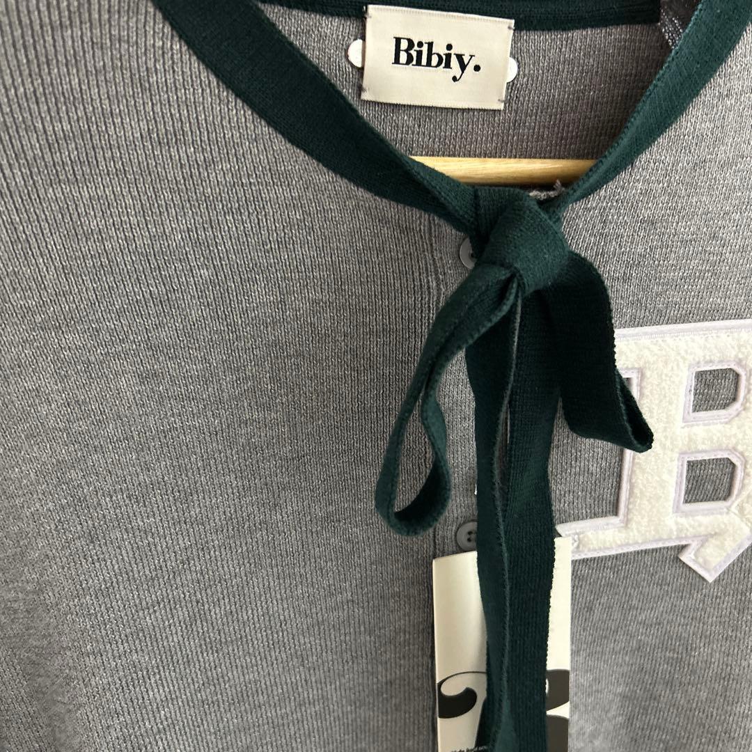 Bibiy. B.CLUB TIE CARDIGAN グレー　grey