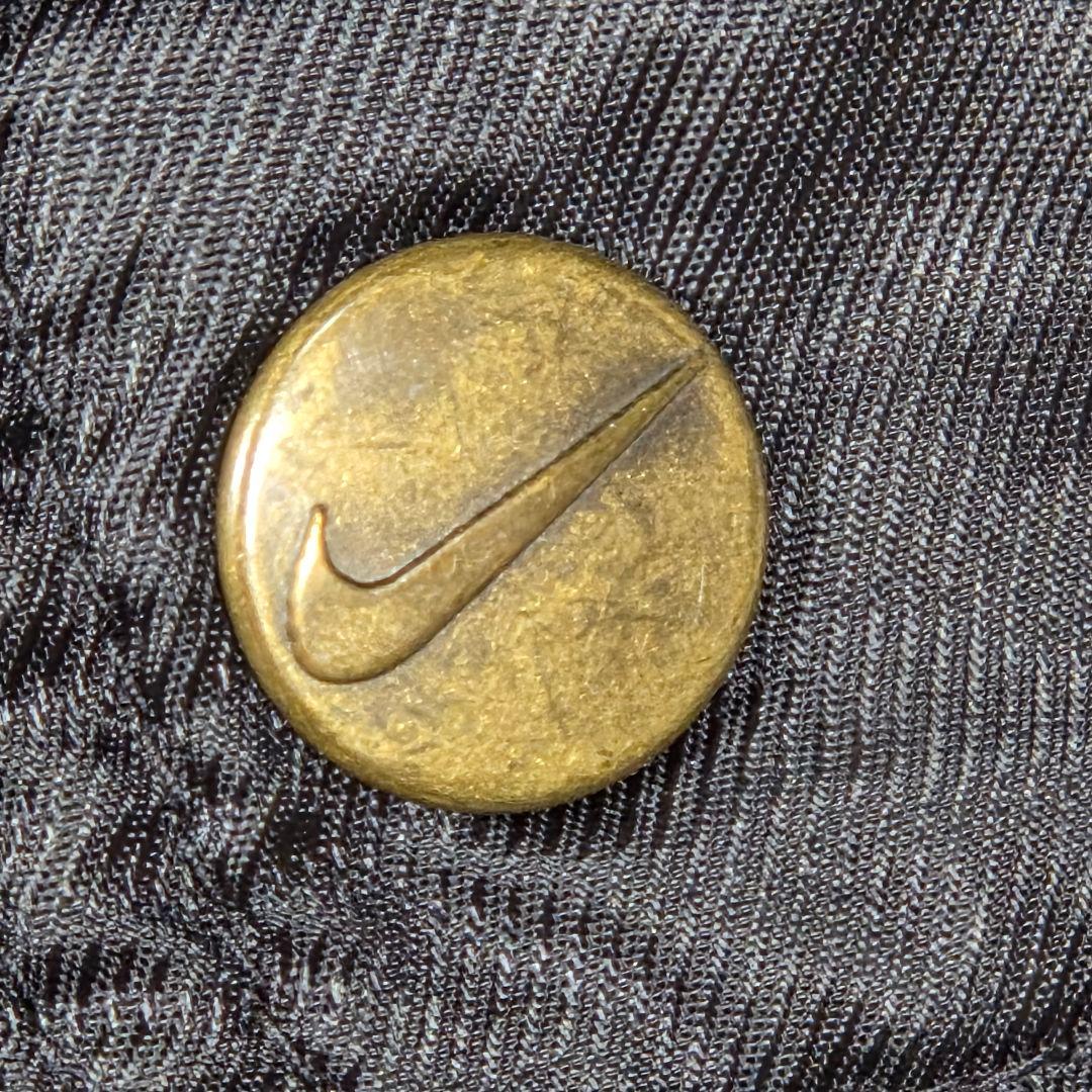 希少XL✨️NIKE ナイキ ベンチコート 裏ボア ビッグロゴ 90s 黒
