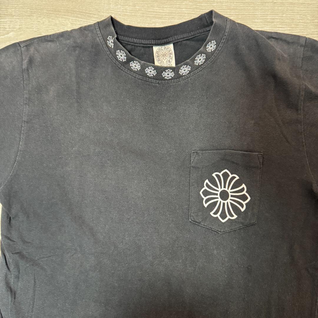 CHROME HEARTS ネックロゴ Tシャツ Lサイズ