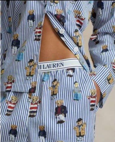 新品　未使用　今季　ラルフローレン パジャマ　上下セット　ポロベア　百貨店購入