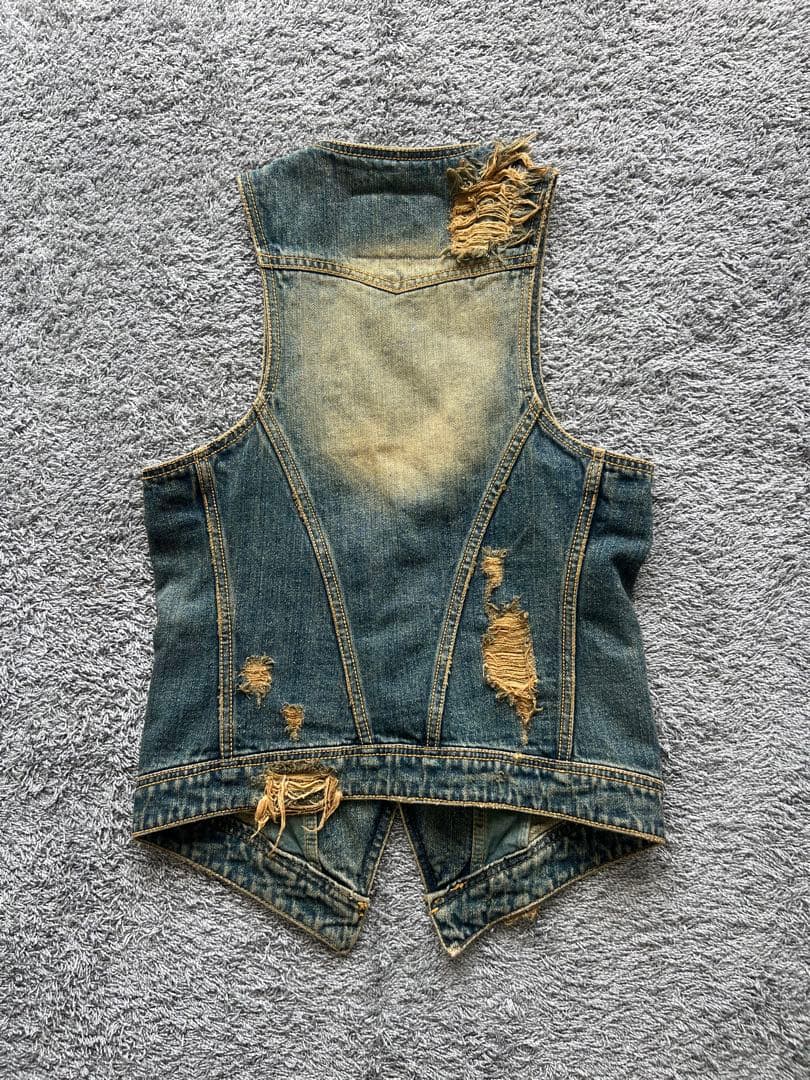 【goa】 Damage Design Denim Vest