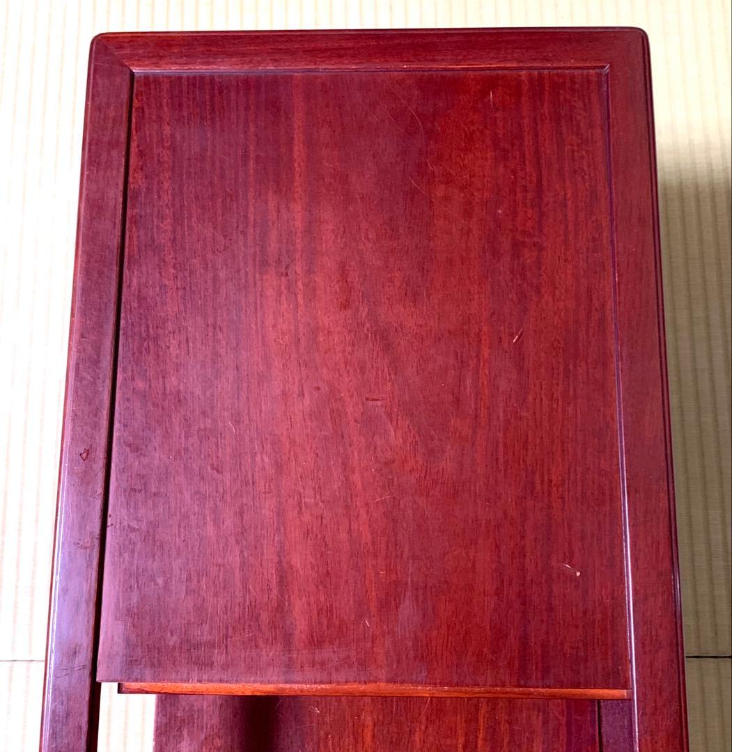 ★*★様 【良好】Karimoku ポットワゴン　茶箪笥 飾り棚和風　レトロ家具