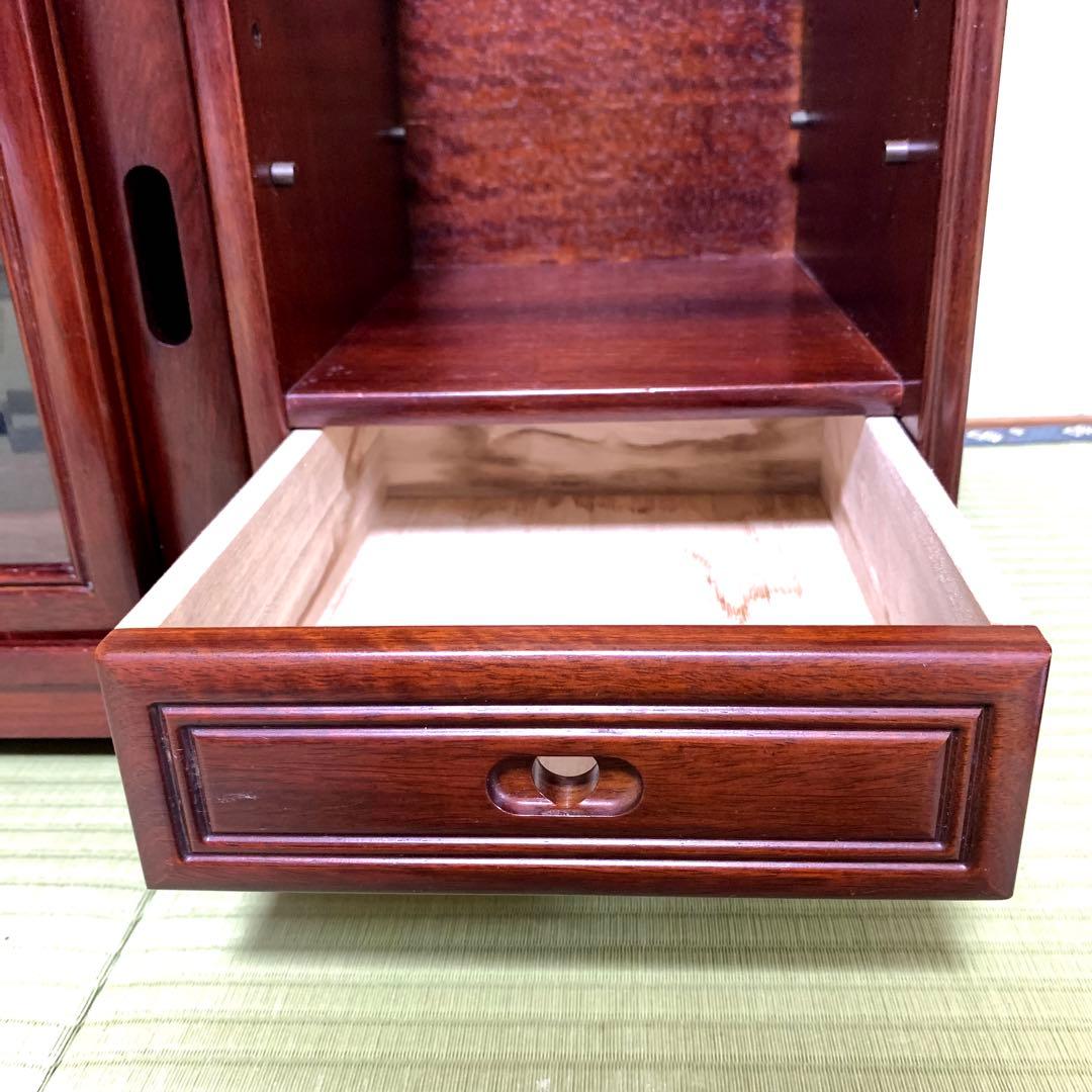 ★*★様 【良好】Karimoku ポットワゴン　茶箪笥 飾り棚和風　レトロ家具