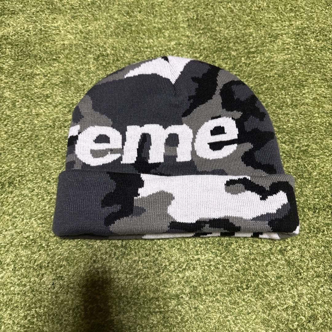 Supreme カモフラージュ ビーニー