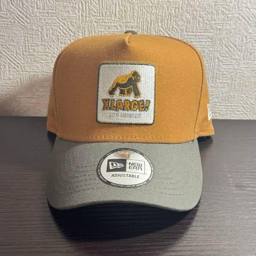超美品✨XLARGE×NEW ERA キャップ スナップバック キャメルオリーブ