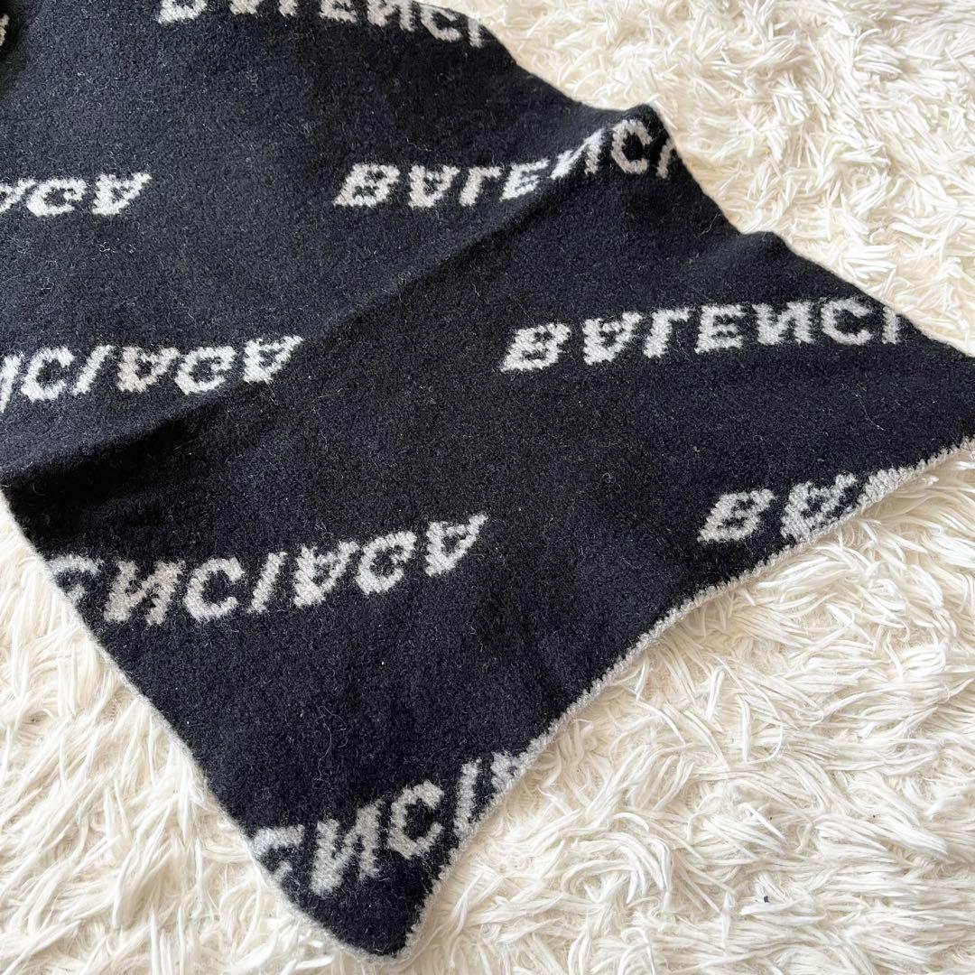 BALENCIAGA バレンシアガ　ロゴ マフラー ストール