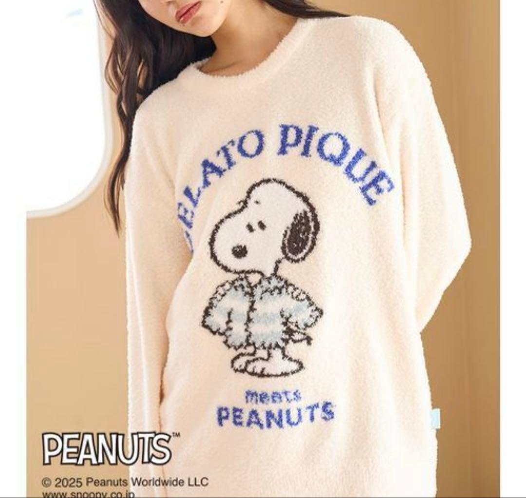 新品♡ジェラートピケ♡ 限定スヌーピージャガードプルオーバ＆ショートパンツセット