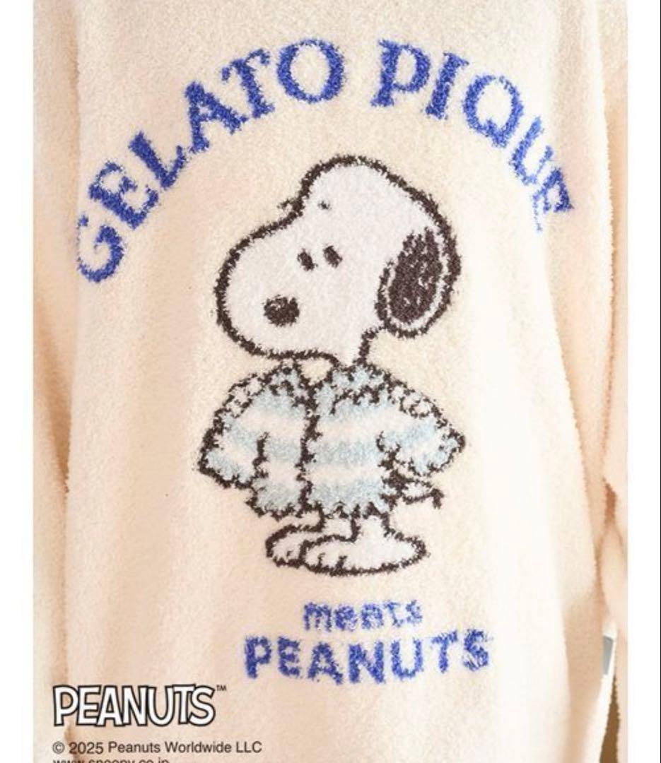 新品♡ジェラートピケ♡ 限定スヌーピージャガードプルオーバ＆ショートパンツセット
