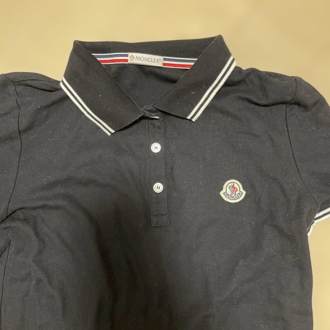 MONCLER ブラック ポロシャツ S