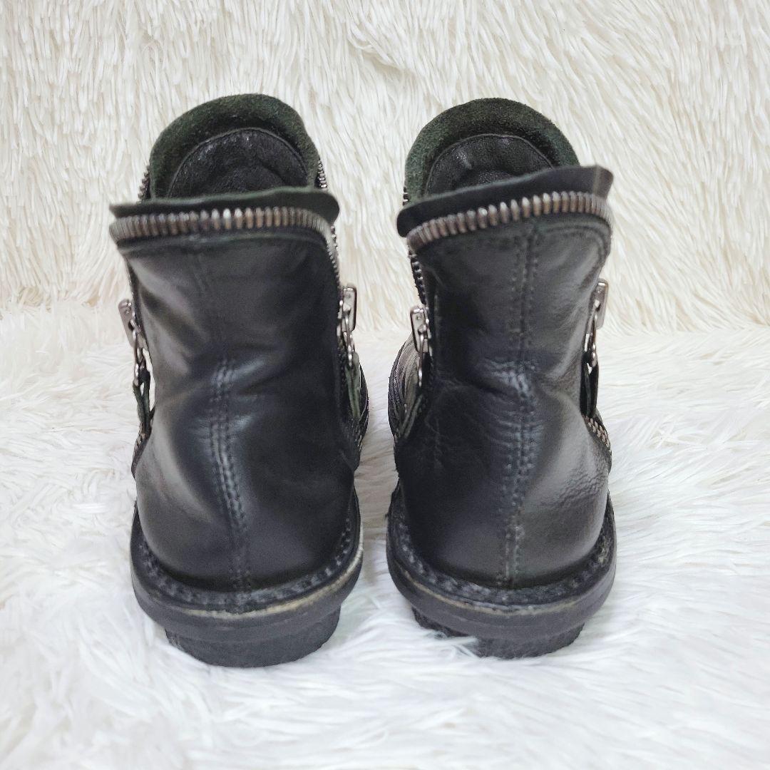 希少モデル✨trippen Diesel Wサイドジップ　ショートブーツ
