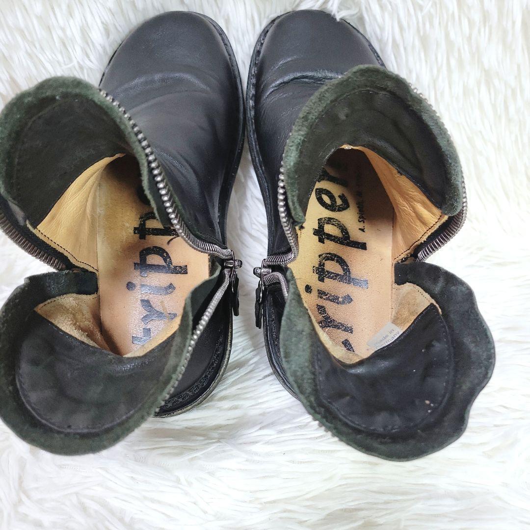希少モデル✨trippen Diesel Wサイドジップ　ショートブーツ