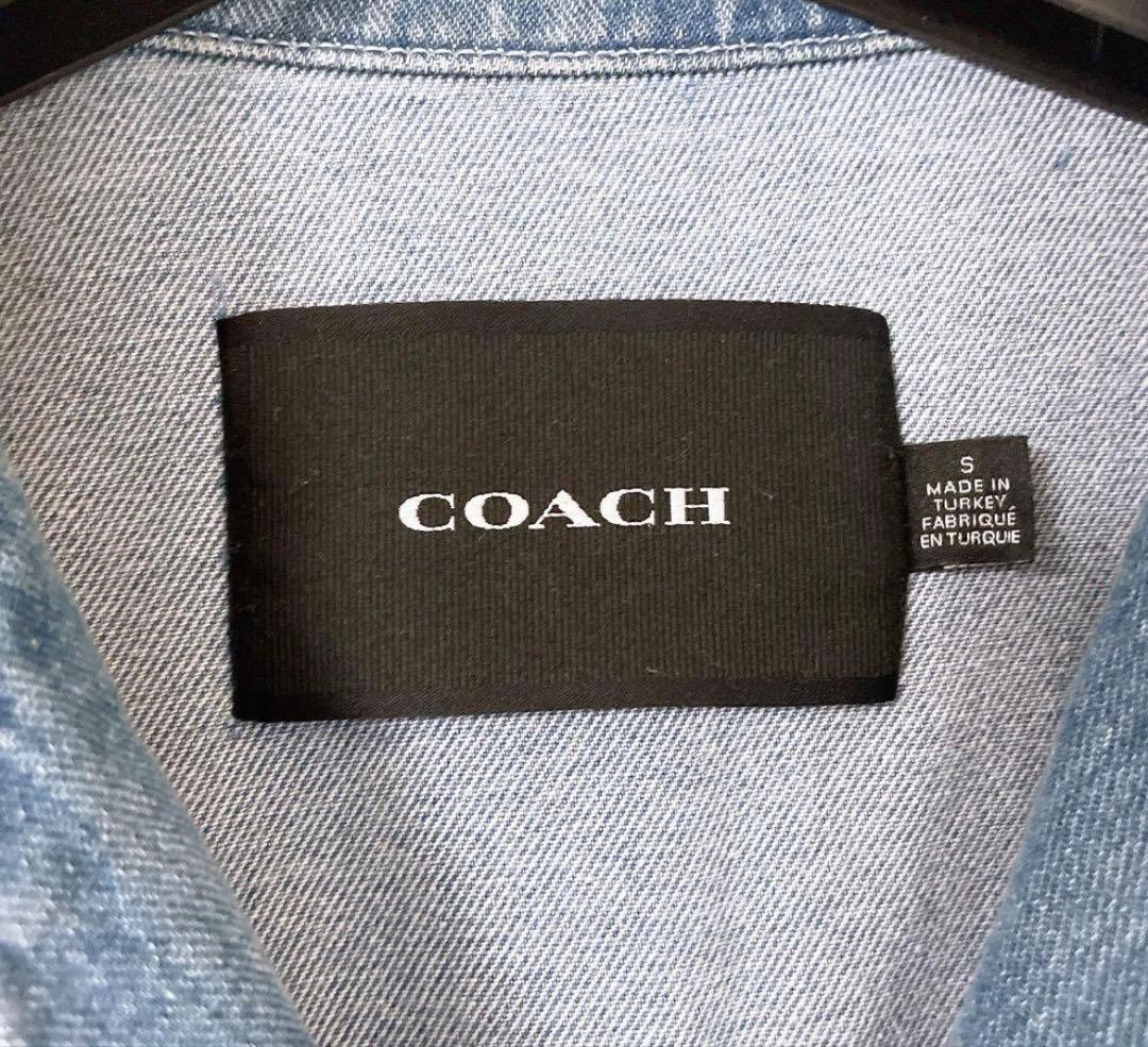美品 現行タグ COACH デニム ドレス ワンピース