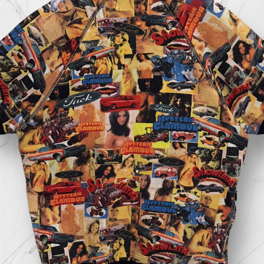 【入手困難☆90s】ヒステリックグラマー　リンガーTシャツ 裏起毛　Y2K