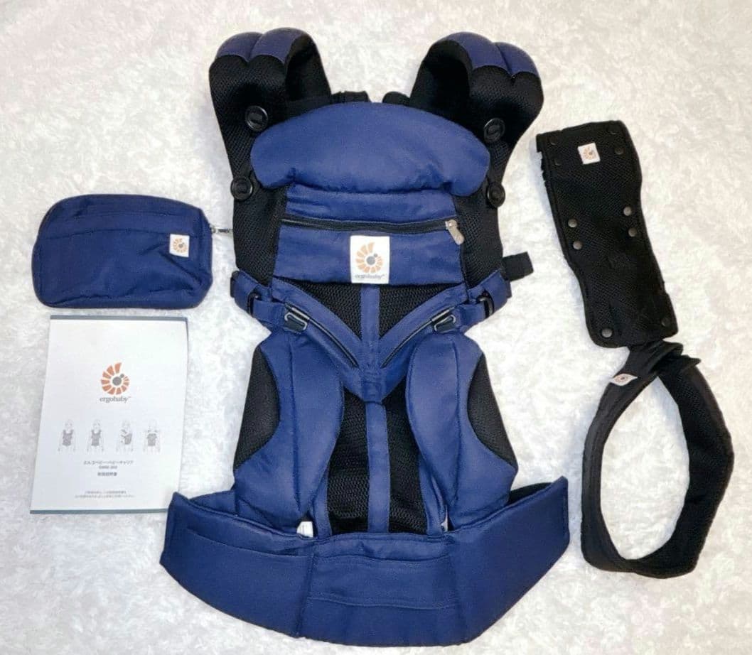 【美品】 エルゴベビー オムニ 360 クールエア コバルト ネイビー