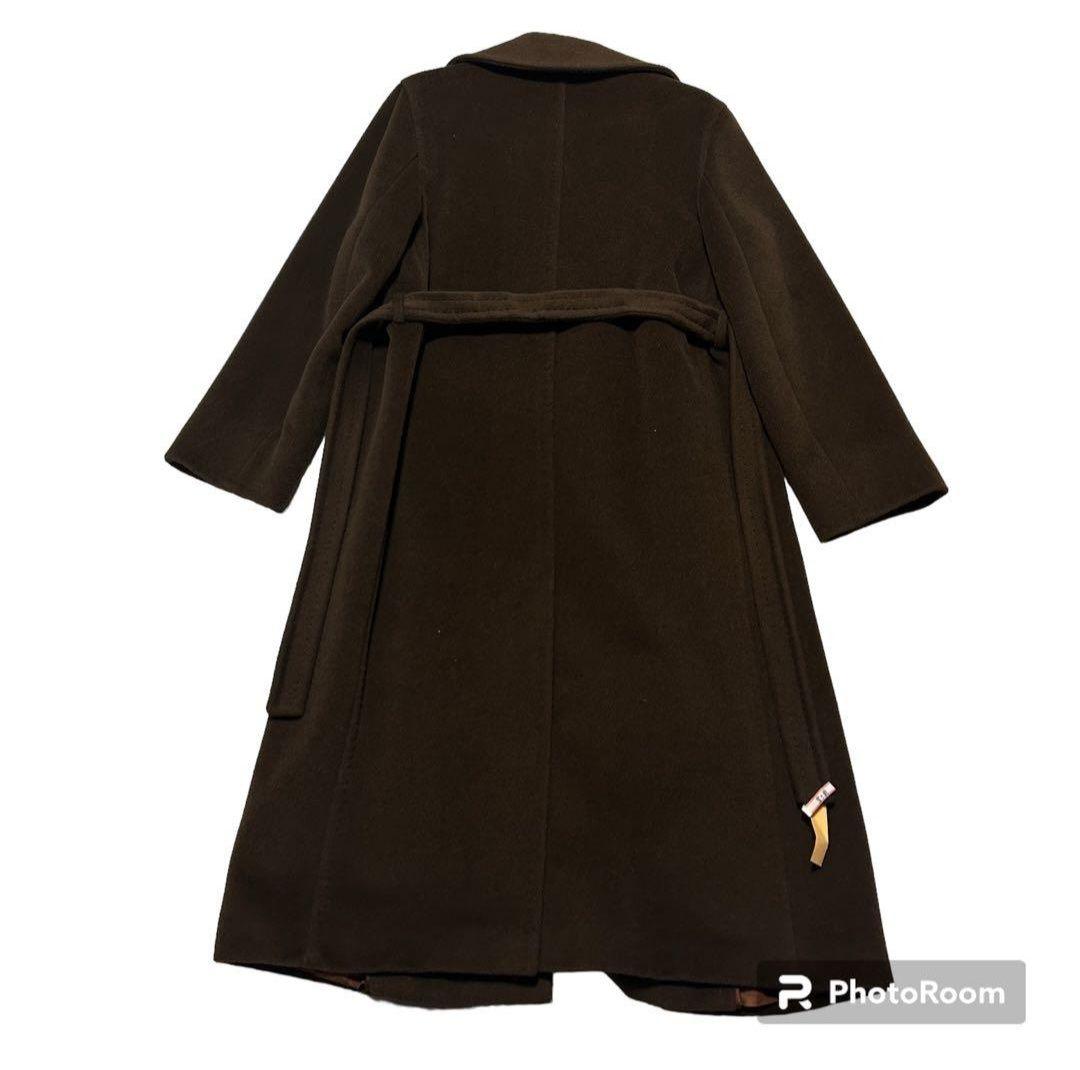 極美品　マックスマーラ　白タグ　カシミヤ混　ロングコート　マニュエラ　40