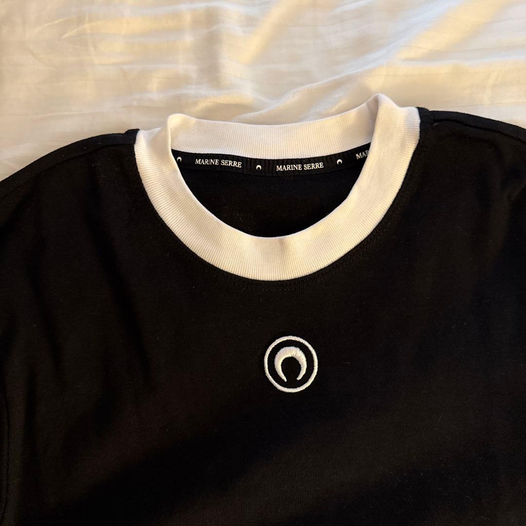 MARINE SERRE 黒 Tシャツ 半袖