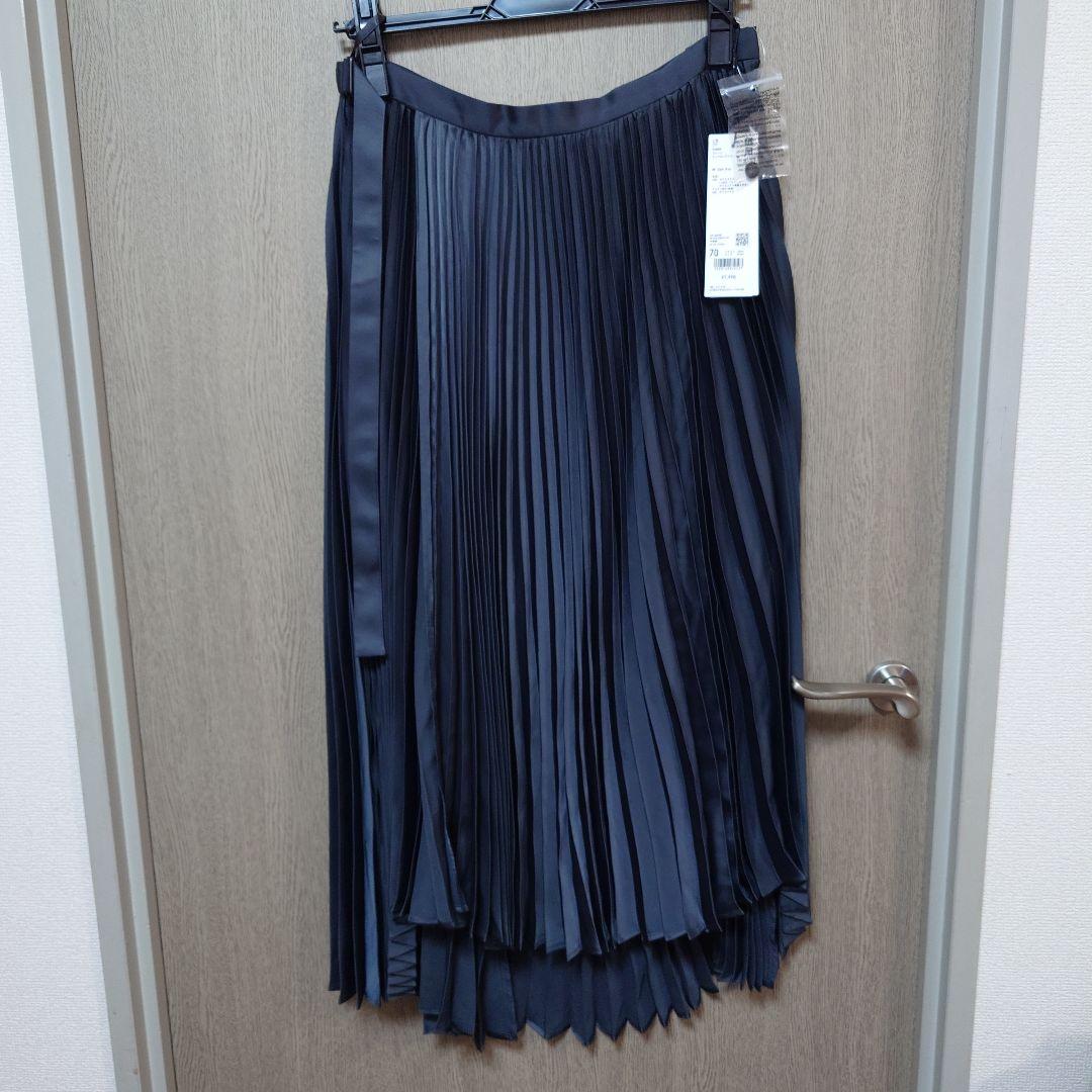 週末セール☆新品未使用タグ付き☆UNIQLO＋J プリーツラップロングスカート