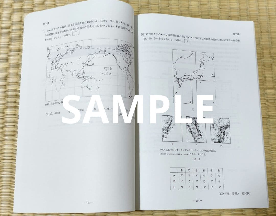 【2025最新】河合塾 共通テスト地理 通年+夏期・冬期講習 授業プリントつき