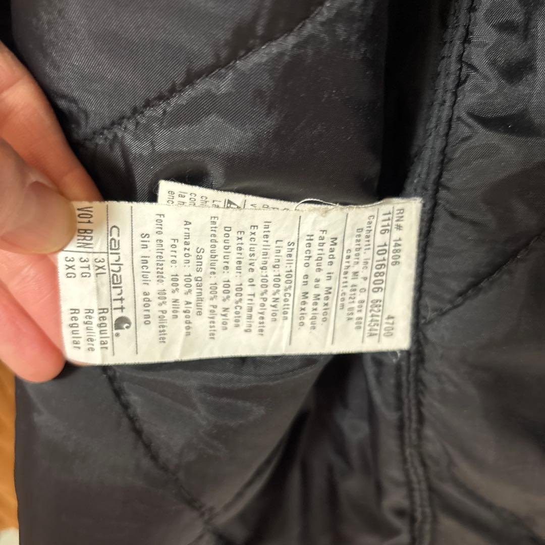 Carhartt ベスト 3XL ブラウン