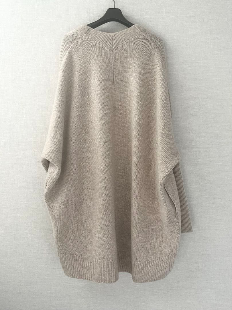 ポメラ　FOXEY　カシミヤ　ざっくり　ニット　カーディガン　フリー