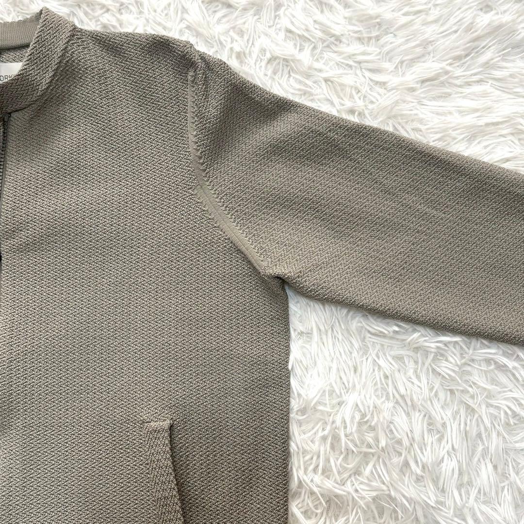 ◎極美品 デザインワークス リンクス柄 ダブルジップ ニット ライダース M